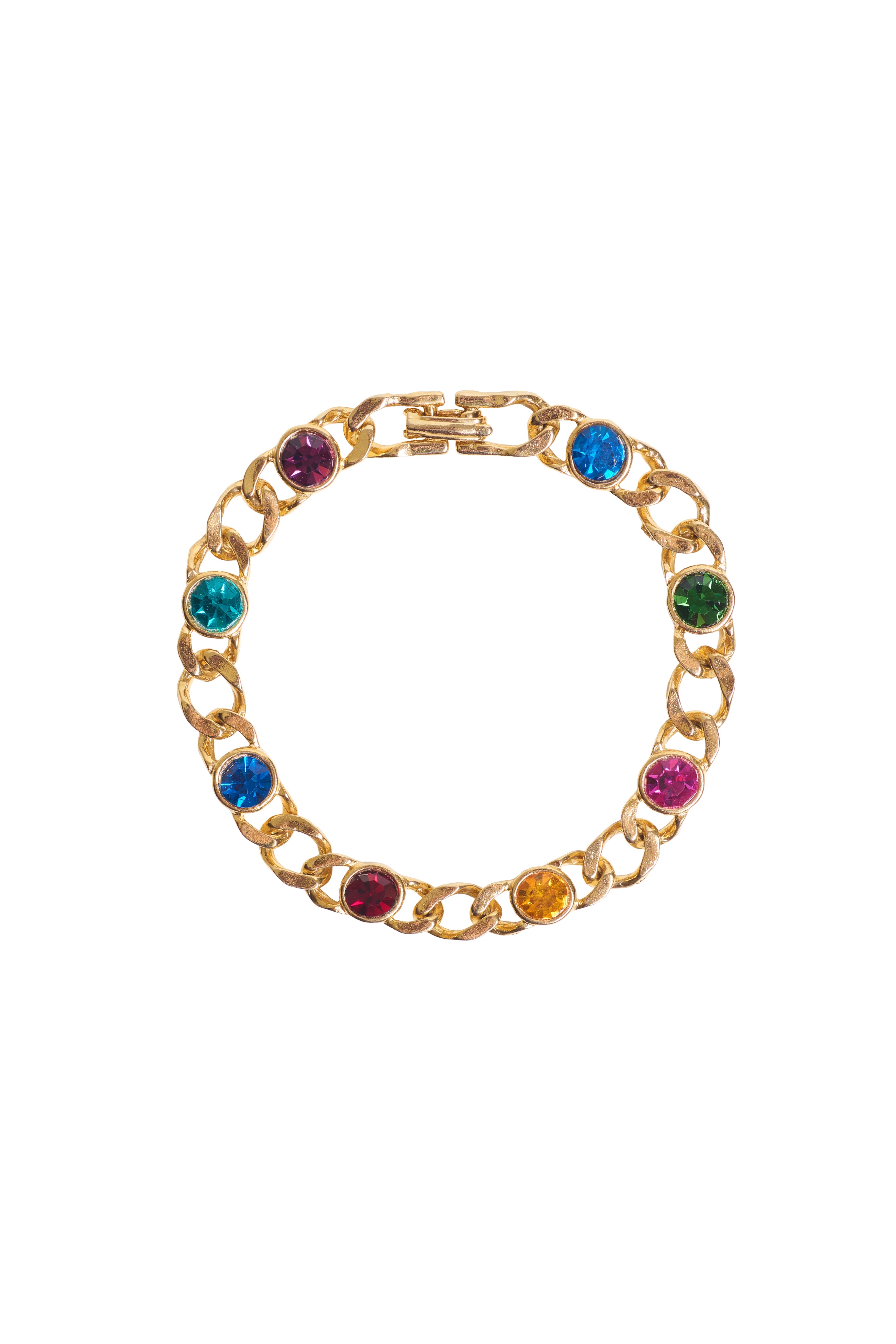 Multi-Stone Chain Bracelet