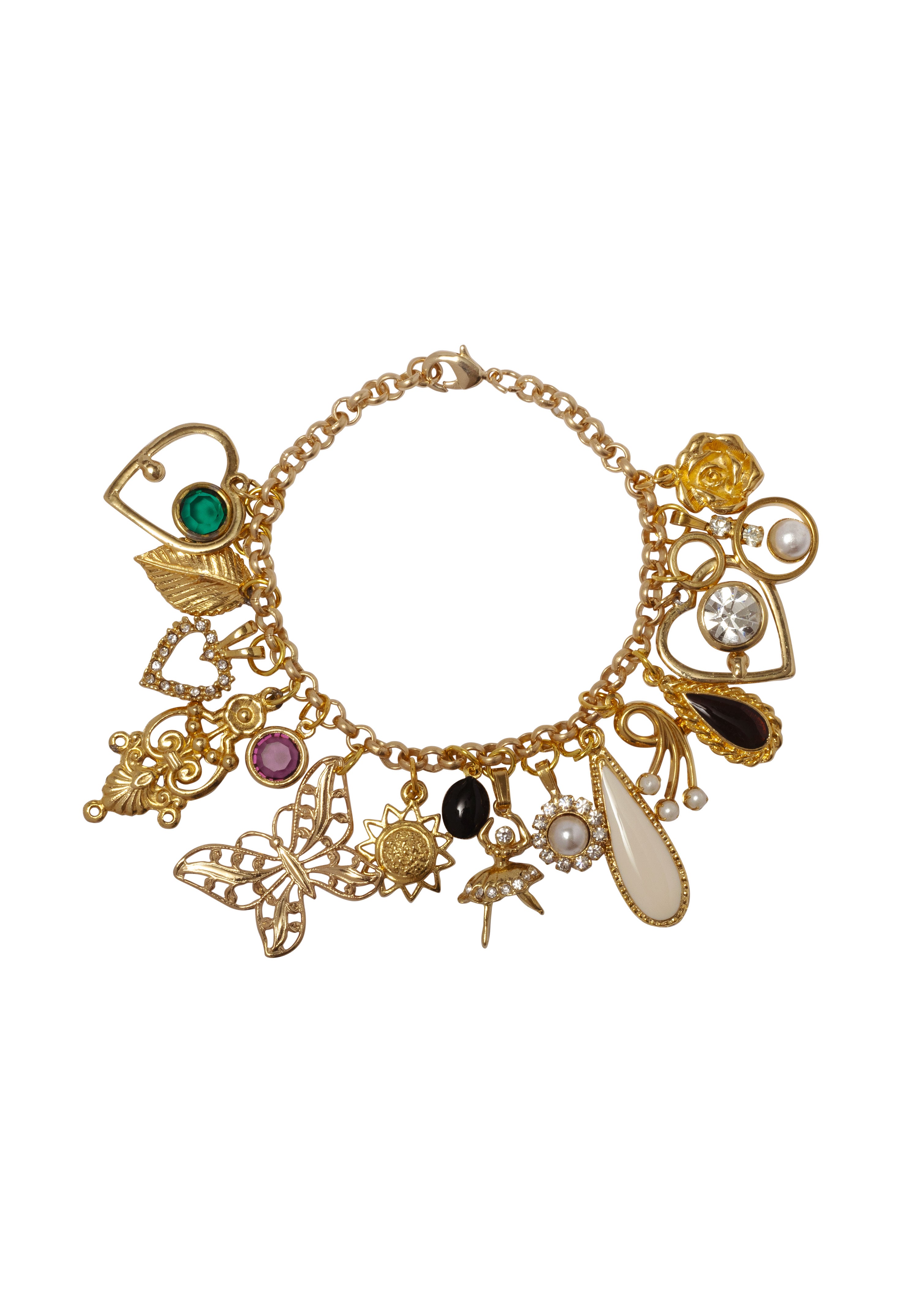 Gold Memories Charm Bracelet