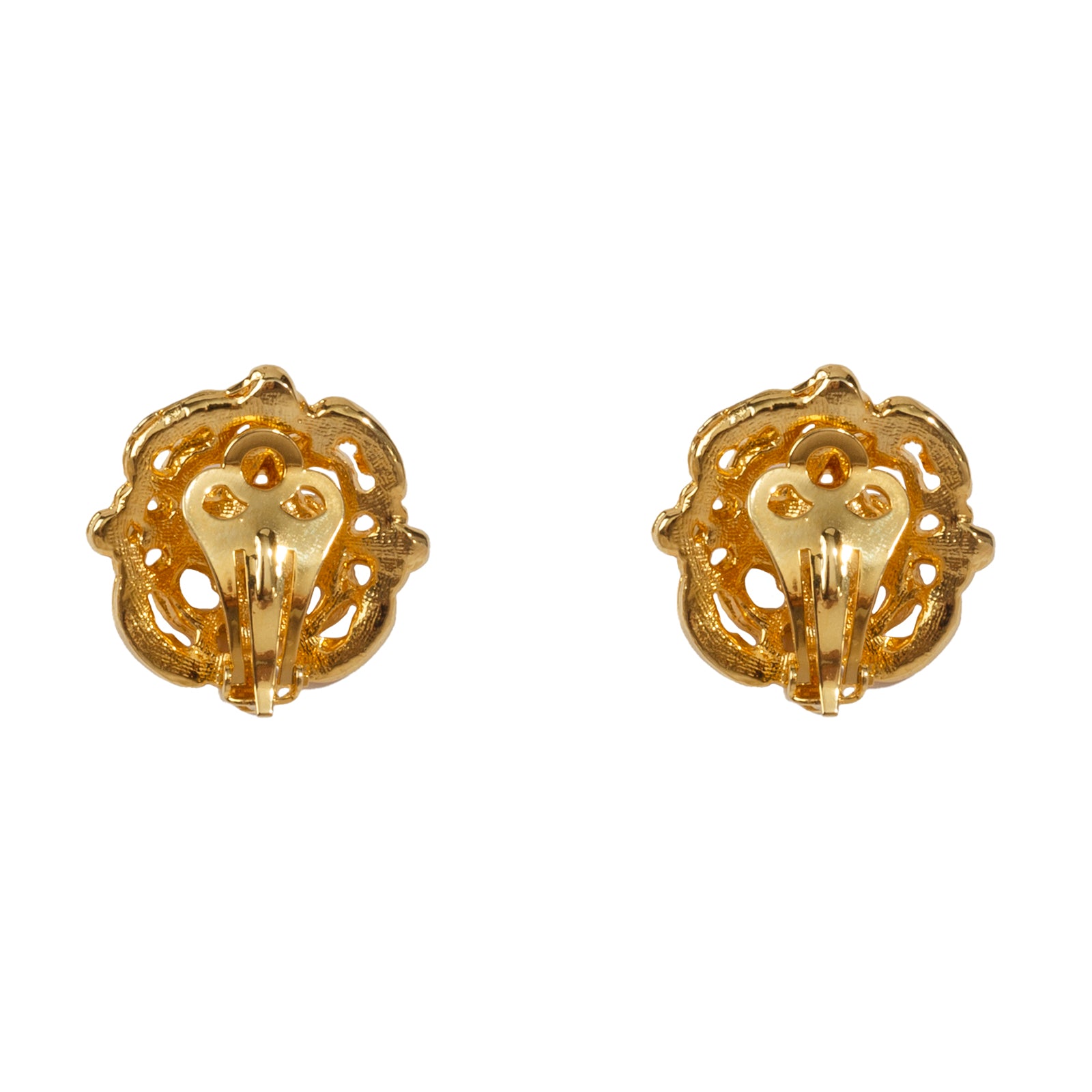 Gold Janet Clip On Earrings