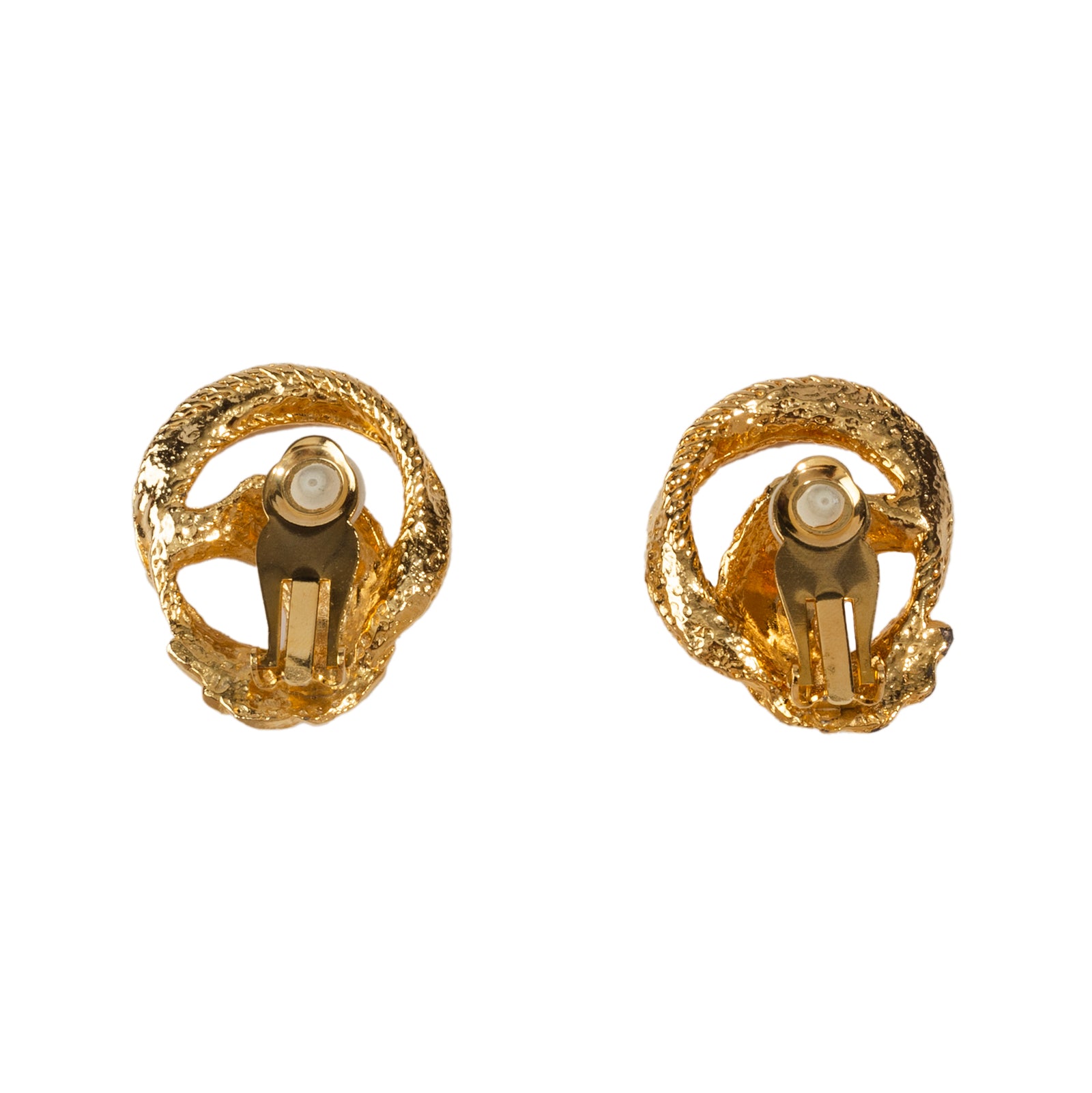 Gold Sharon Clip On Earrings