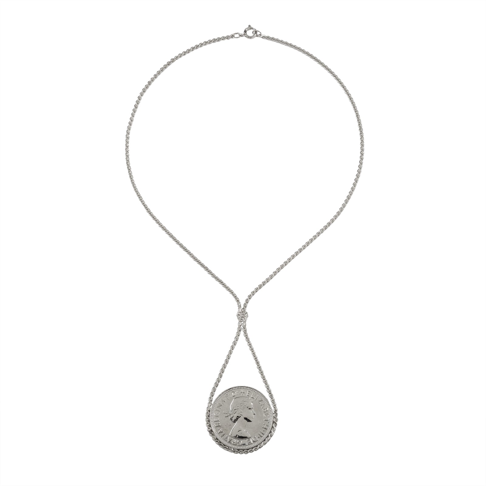 Silver Penny Coin Necklace