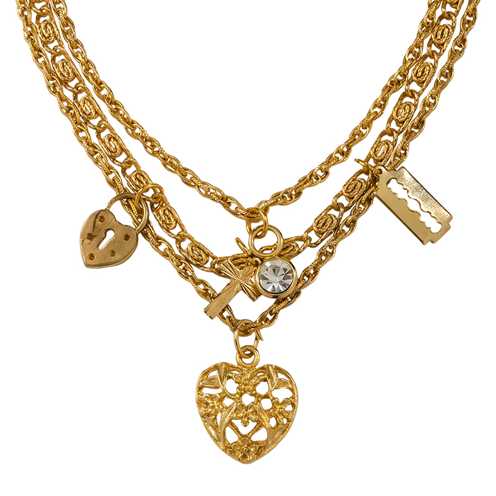 Gold Mixed Emotions Layered Necklace