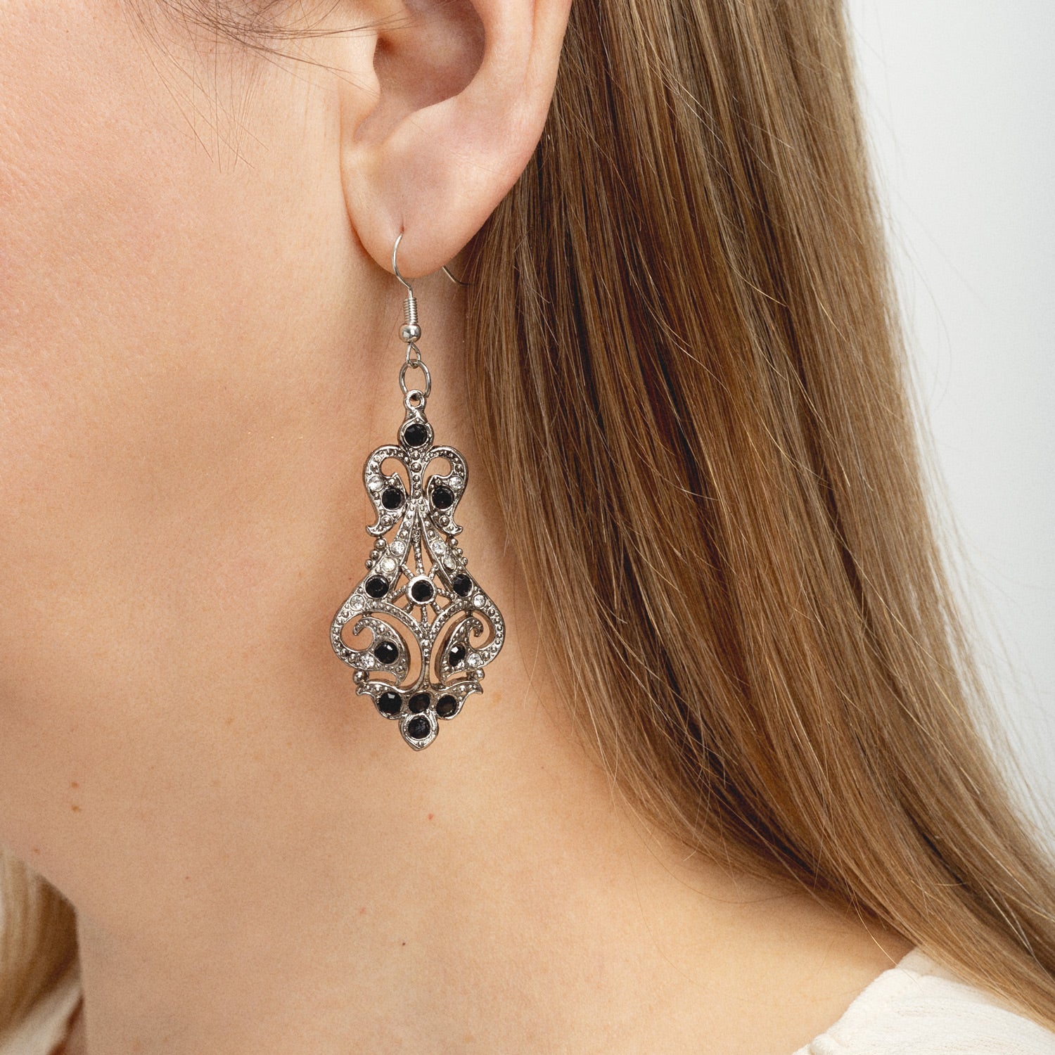 Silver Lilibeth Drop Earrings