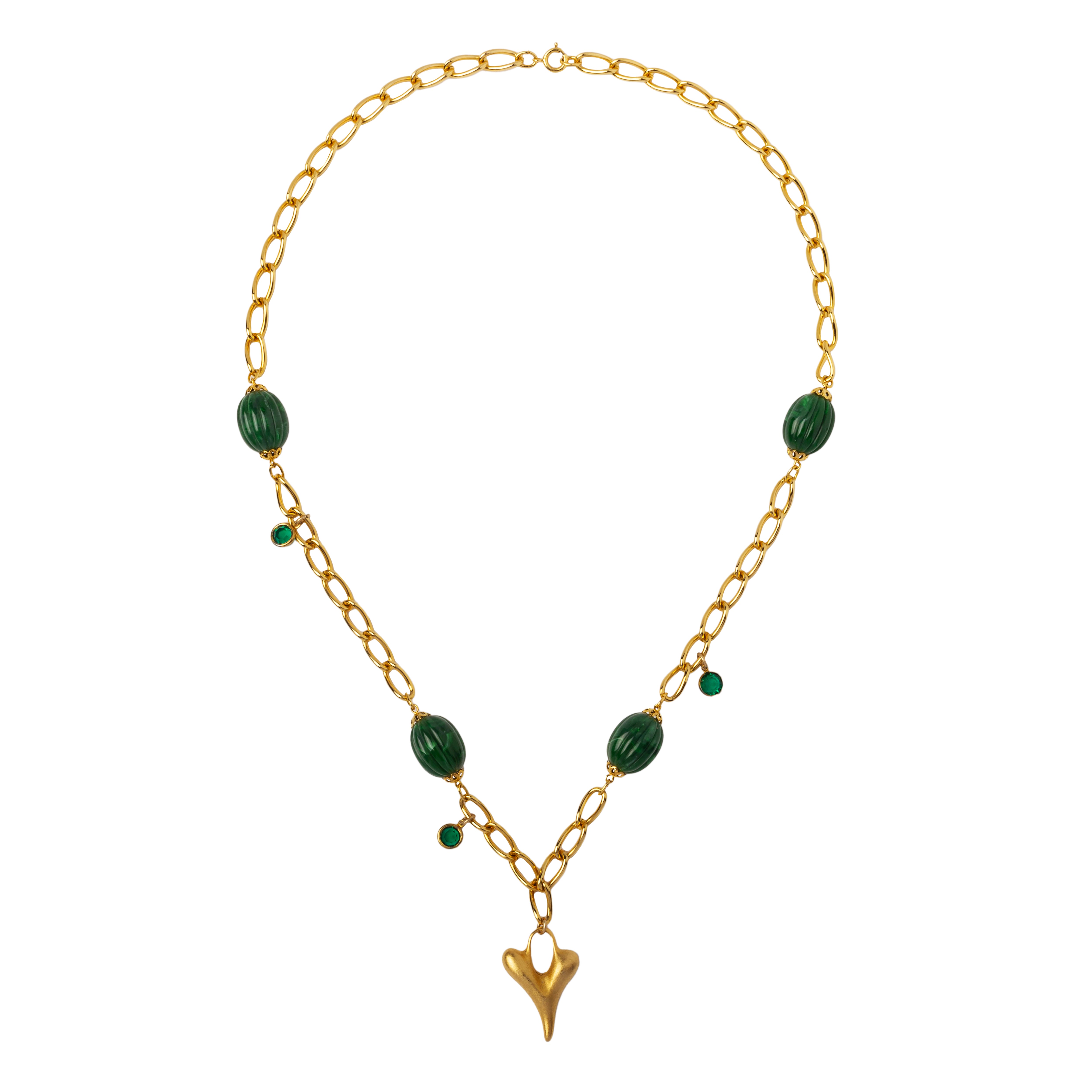 Gold And Green Envy Necklace