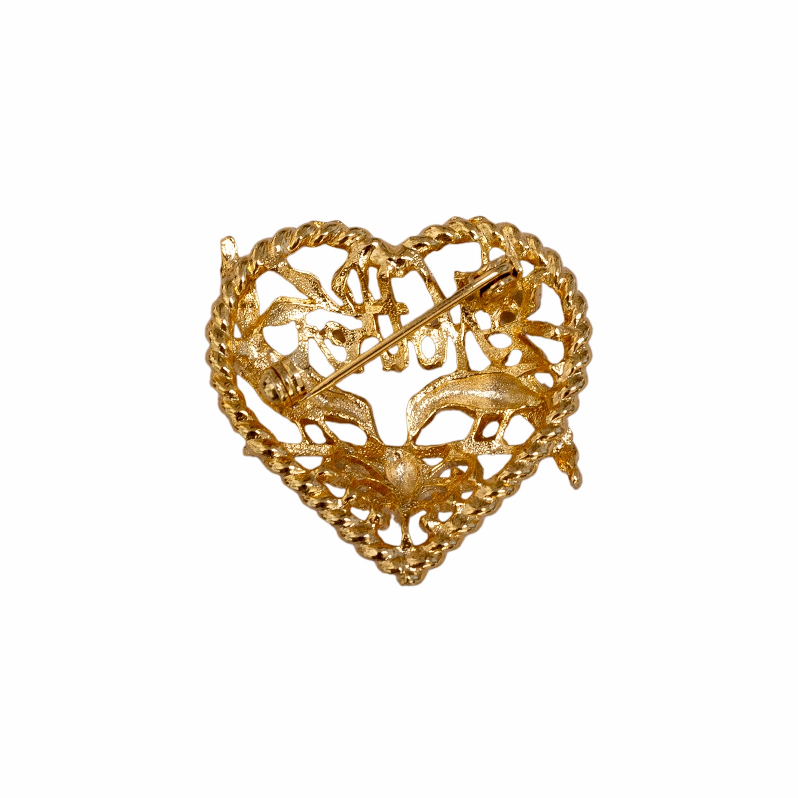 Exclusive Vintage Mother's Day Heart Brooch