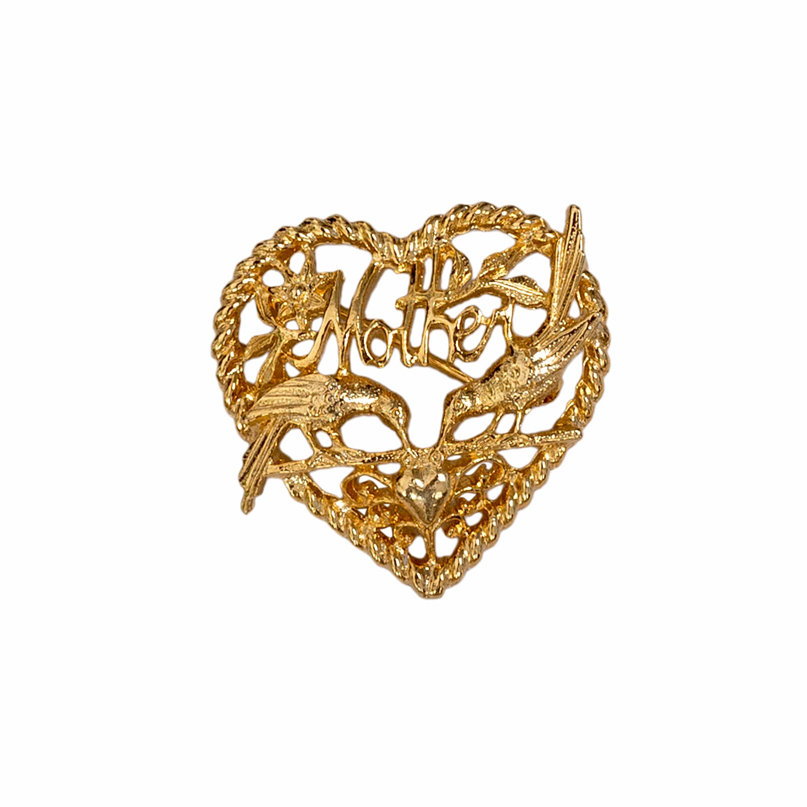 Exclusive Vintage Mother's Day Heart Brooch