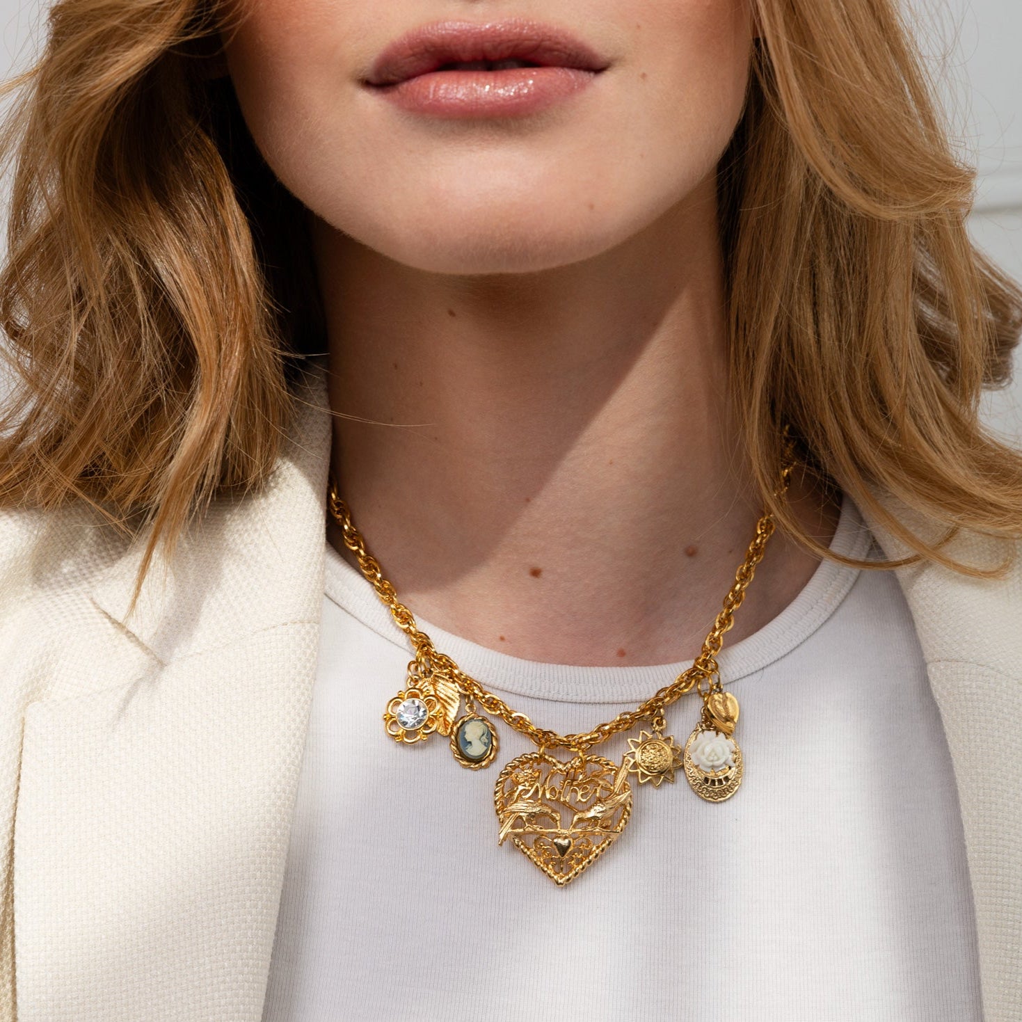 Exclusive Vintage Mother's Day Charm Necklace