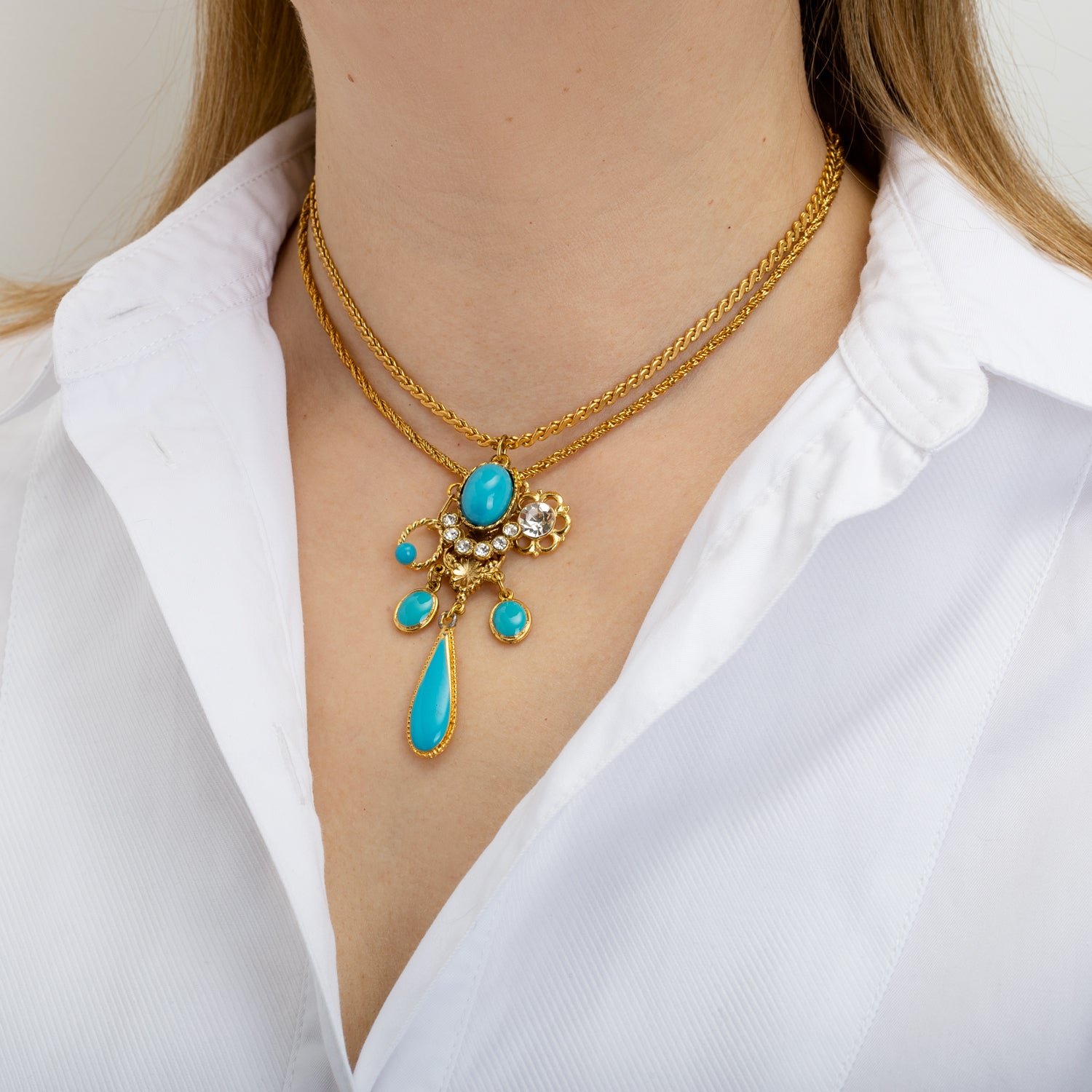 Turqouise Dream Layered Chain