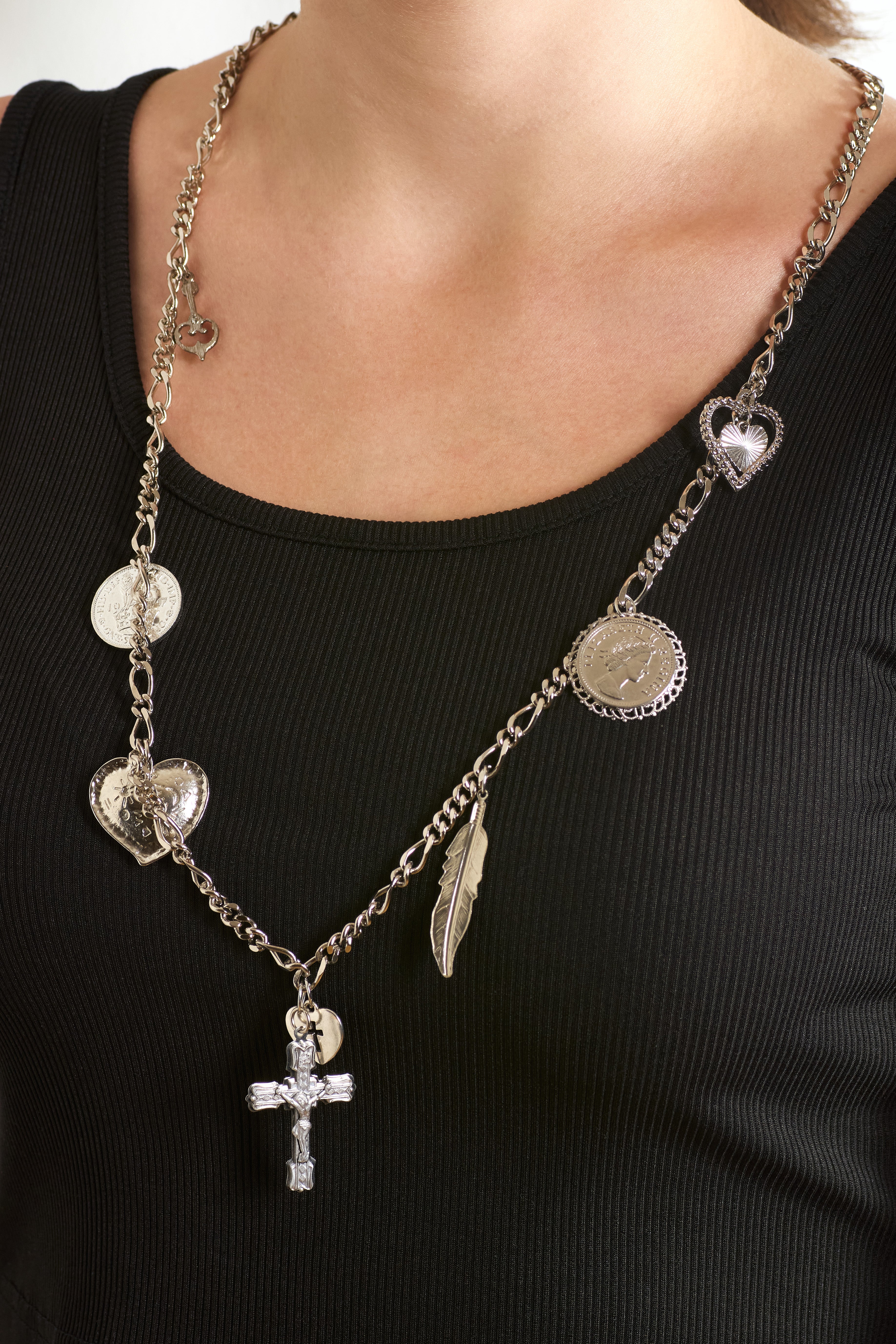 Faith & Love Silver Necklace