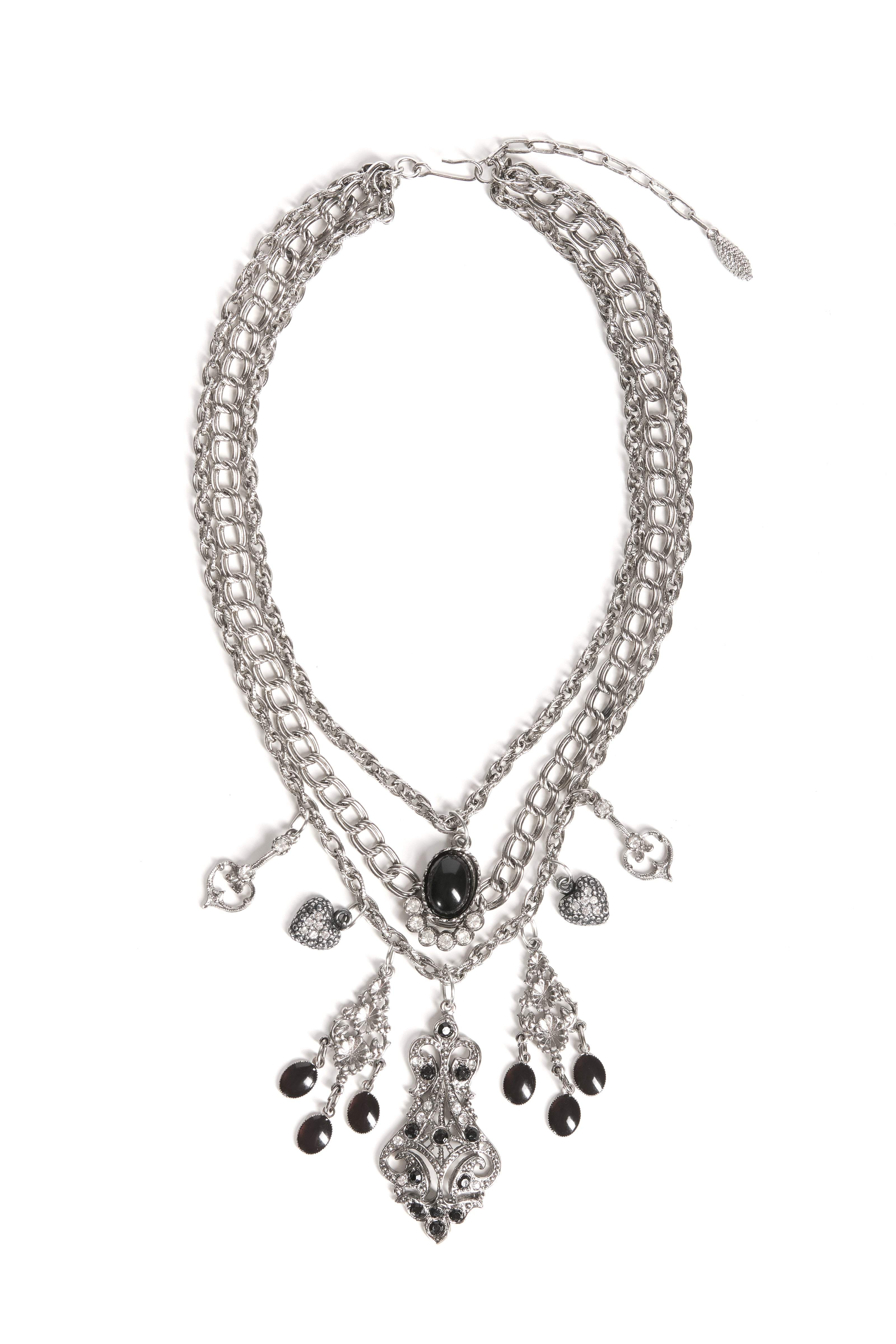 Agatha Graphite Necklace