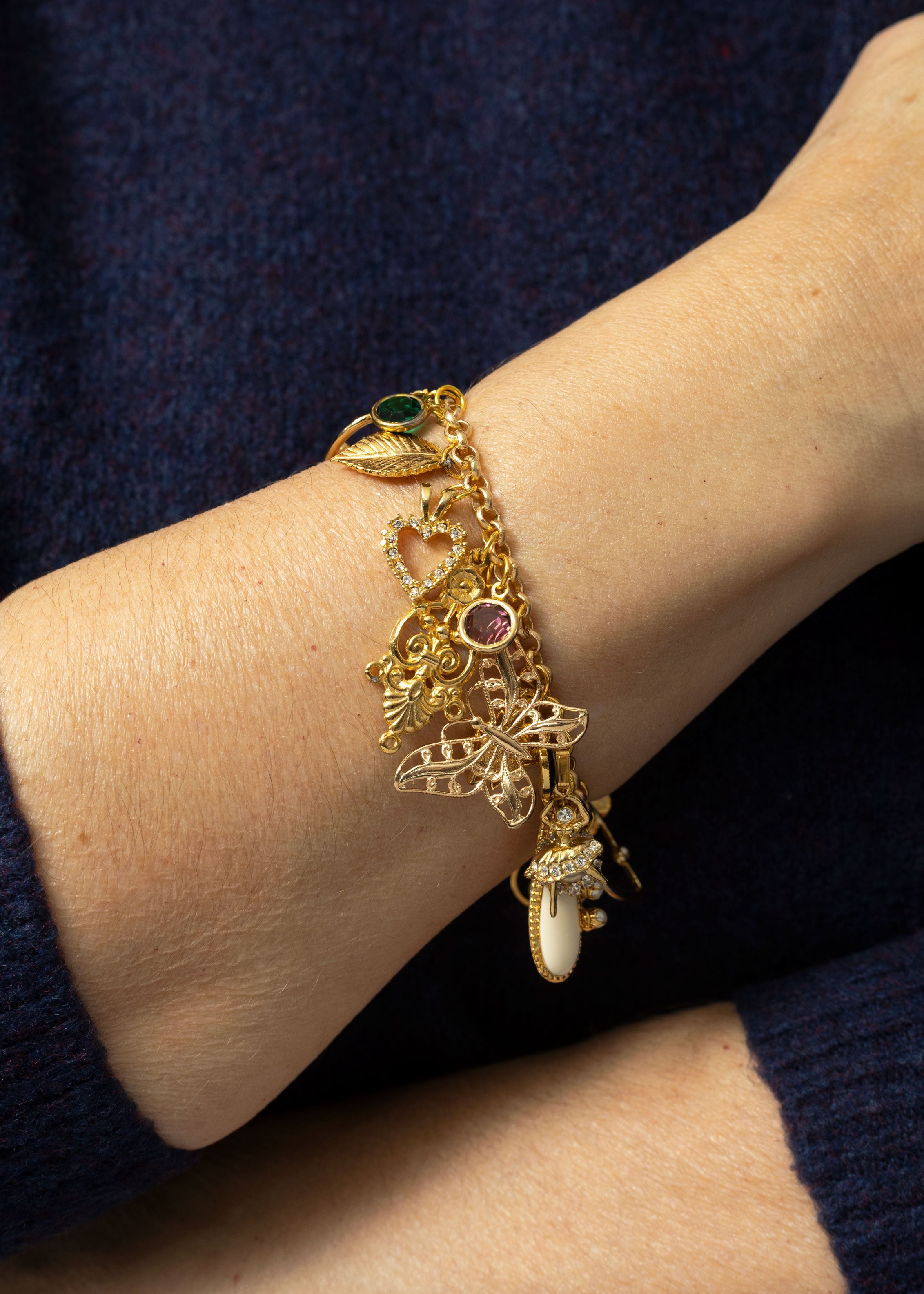 Gold Memories Charm Bracelet