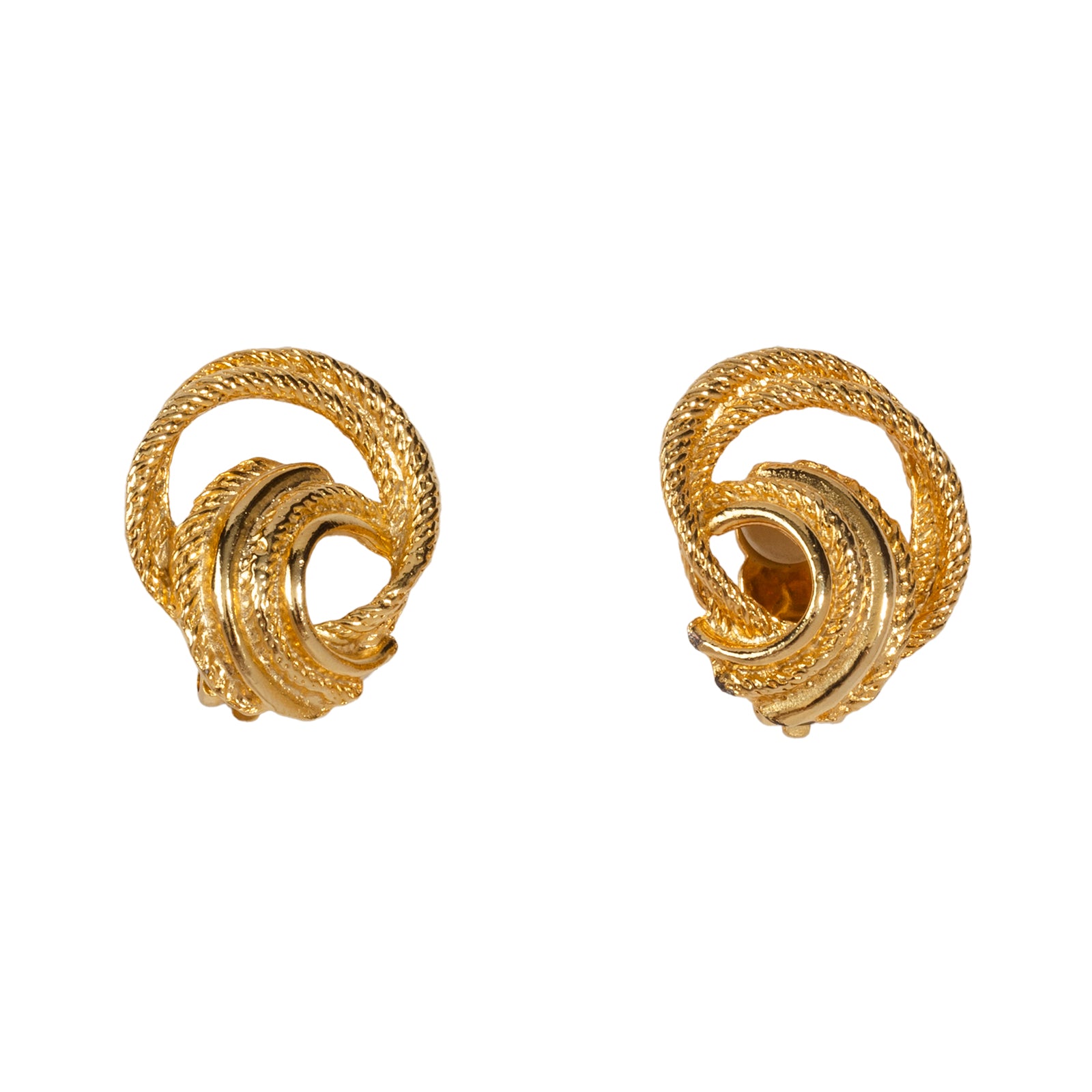 Gold Sharon Clip On Earrings