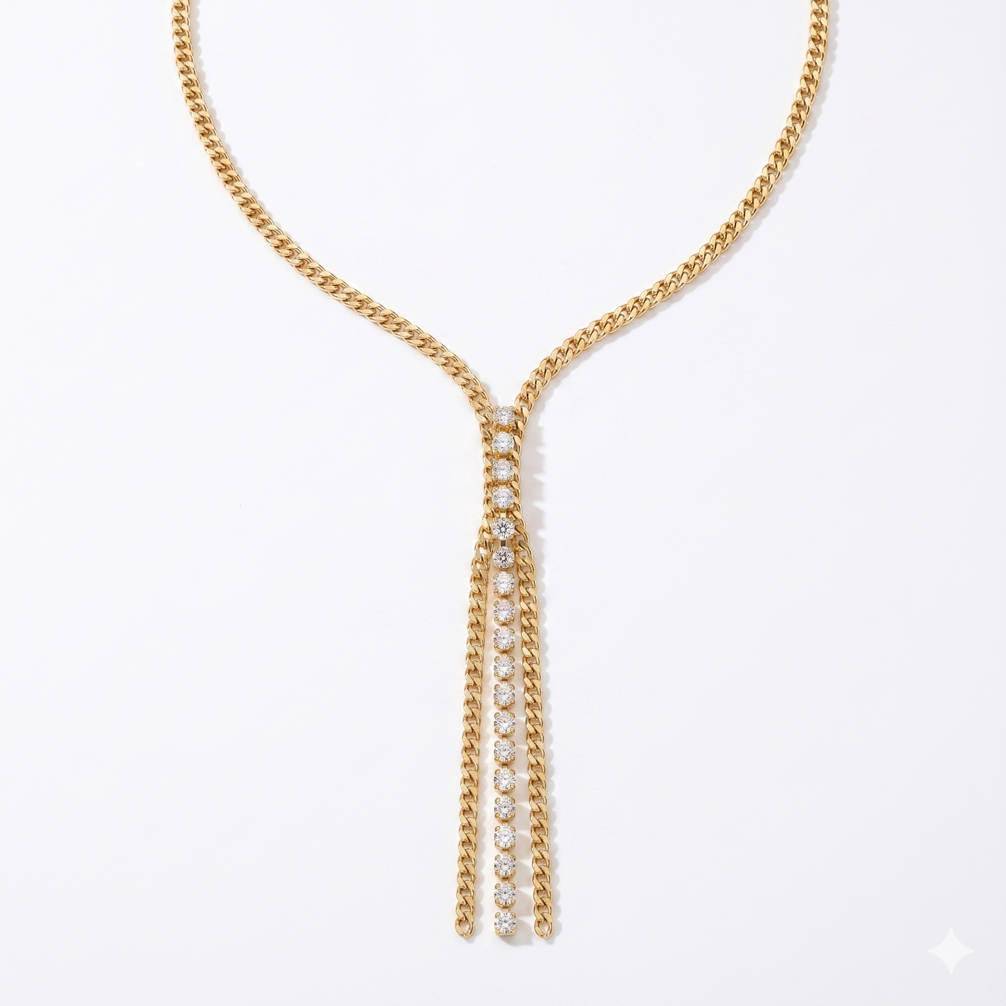Crystal Tassel Necklace
